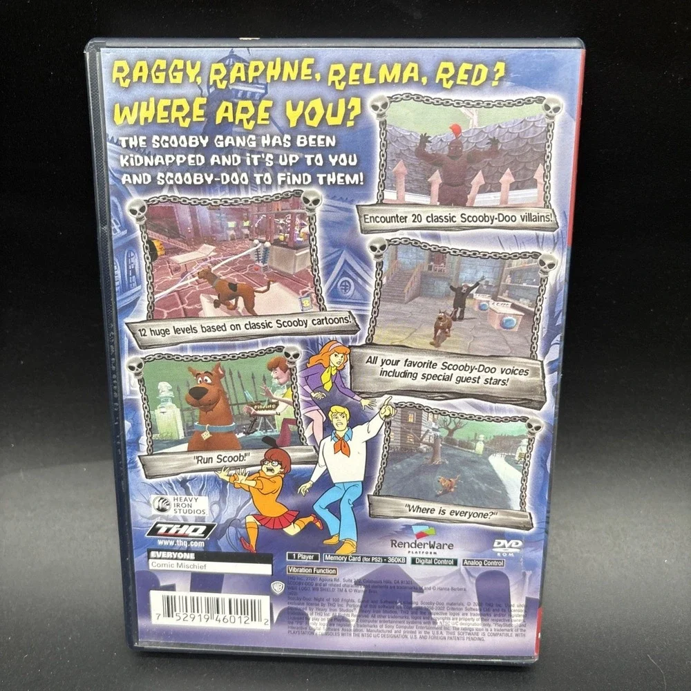 Scooby-Doo!‎ Night of 100 Frights (Sony PlayStation 2, 2002) CIB Good Condition